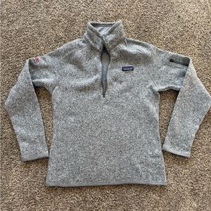 Patagonia Wonen’s 1/4 zip In Heather Gray